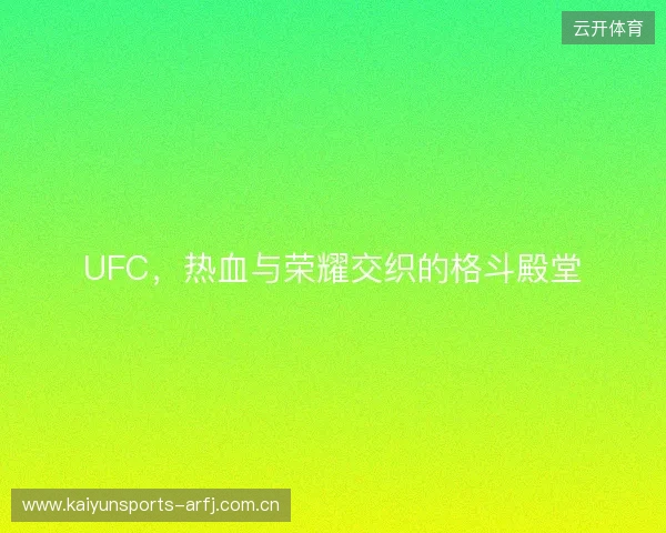 UFC，热血与荣耀交织的格斗殿堂